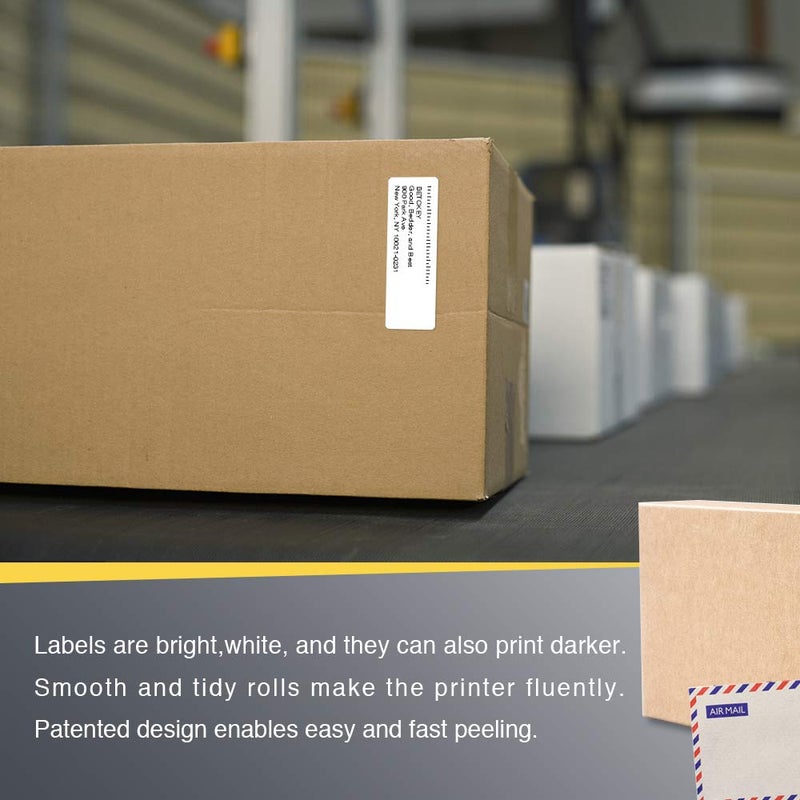 BETCKEY - 3" x 1" (76 mm x 25 mm) UPC Barcode & Address Labels Compatible with Zebra & Rollo Label Printer,Premium Adhesive & Perforated [1 Rolls, 1375 Labels] - Image 5